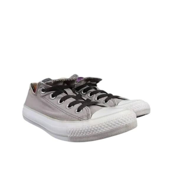 Converse Shoes Womens 6 Sneakers Casual Chuck Taylor All Star Double Tongue Gray - Picture 1 of 12